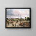 La place Louis XVI, place de la Concorde en 1829 - Giuseppe Canella — gerahmtes Bild an der Wand