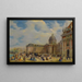 Die Bibliothek Mazarine - Giuseppe Canella — gerahmtes Bild an der Wand