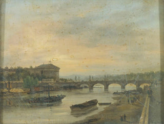 Das Palais Bourbon und die Louis XVI-Brücke, Brücke der Concorde - Giuseppe Canella — Ansicht des Kunstwerks