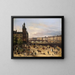 Der Blumenmarkt, der Uhrturm, die Pont au Change und die Pont Neuf - Giuseppe Canella — gerahmtes Bild an der Wand