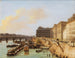 Paris, Blick auf die Passerelle des Arts und den Louvre - Giuseppe Canella — Ansicht des Kunstwerks