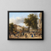 Paris, Blick auf das Théâtre des Variétés am Boulevard Montmartre - Giuseppe Canella — gerahmtes Bild an der Wand
