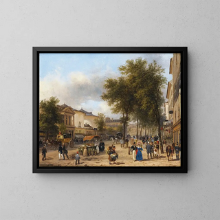 Giuseppe Canella - Paris Vue du Thtre des Varits sur le Boulevard Montmartre.webp