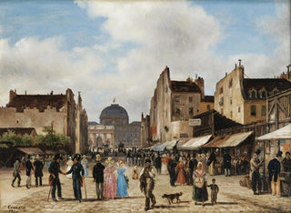 Paris, die Straße Saint-Nicaise - Giuseppe Canella — Ansicht des Kunstwerks
