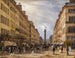 Paris, rue de la Paix, die Place Vendôme, Hintergrund - Giuseppe Canella — Ansicht des Kunstwerks