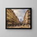 Paris, rue de la Paix, die Place Vendôme, Hintergrund - Giuseppe Canella — gerahmtes Bild an der Wand