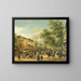 Vue de Paris sur le boulevard Montmartre - Giuseppe Canella — gerahmtes Bild an der Wand