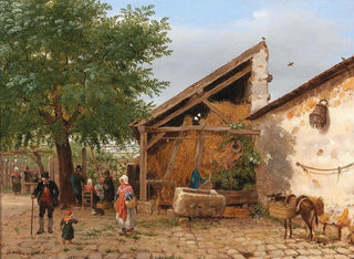 Szene des italienischen Volkslebens - Giuseppe Canella — Ansicht des Kunstwerks