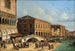 Venedig, Blick auf die Riva degli Schiavoni mit der Ponte della Paglia - Giuseppe Canella — Ansicht des Kunstwerks
