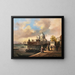 Eingang von Venedig bei den Königlichen Gärten - Giuseppe Canella — gerahmtes Bild an der Wand
