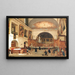 Ansicht der Kirche Saint-Jean-Sainte-Croix in Paris - Giuseppe Canella — gerahmtes Bild an der Wand