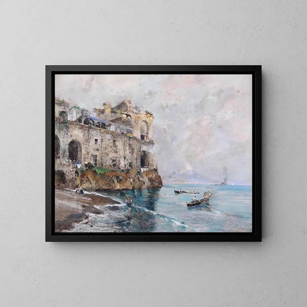 Palais Donn'Anna in Neapel - Giuseppe Casciaro — gerahmtes Bild an der Wand