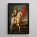 Saint Louis de Toulouse à cheval - Giuseppe Cesari — gerahmtes Bild an der Wand