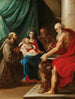 Die Heilige Familie mit Heiligen Franziskus und Hieronymus - Giuseppe Cesari — Ansicht des Kunstwerks