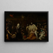 Der selige Bernard Tolomei bittet für die Beendigung der Pest in Siena - Giuseppe Maria Crespi — gerahmtes Bild an der Wand