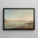 Ansicht des Bosporus mit Istanbul und dem Galata-Turm im Hintergrund - Giuseppe Maria Terreni — gerahmtes Bild an der Wand