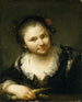 Mädchen mit Gemüse - Giuseppe Nogari — Ansicht des Kunstwerks