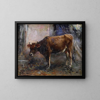 Kuh - Giuseppe Pennasilico — gerahmtes Bild an der Wand