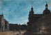 Die Theaterplatz in Mannheim im Mondschein - Giuseppe Quaglio — Ansicht des Kunstwerks