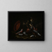 Ein fliegender Katze mit Fischen - Giuseppe Recco — gerahmtes Bild an der Wand