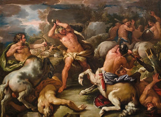Schlacht der Zentauren gegen die Lapithen - Giuseppe Simonelli — Ansicht des Kunstwerks
