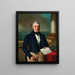 Portrait von Jacob Coen 1782-1852 Getreidehändler aus Triest - Giuseppe Tominz — gerahmtes Bild an der Wand