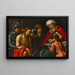 Der Christus vor Pilatus - Giuseppe Vermiglio — gerahmtes Bild an der Wand