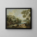 Landschaft mit Figuren - Giuseppe Zais — gerahmtes Bild an der Wand