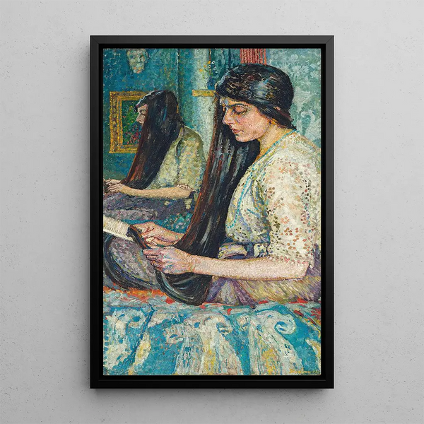 Die Schwester der Künstlerin Maria - Gladys Dorothy Davison — gerahmtes Bild an der Wand