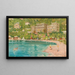 Portorož, ein Sommertag in der Bucht mit Blick auf das Grand Hôtel - Glauco Cambon — gerahmtes Bild an der Wand