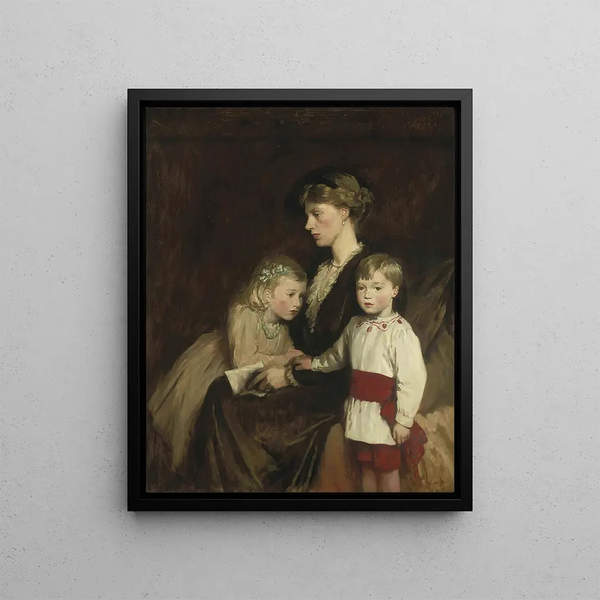 Glyn Warren Philpot - Portrait Of A Mother And Children.webp