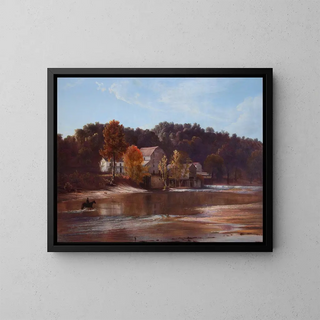 Der Mühle des Gouverneurs Morrow - Godfrey Frankenstein — gerahmtes Bild an der Wand