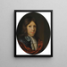 Portrait eines Mannes - Godfried Schalcken — gerahmtes Bild an der Wand