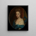 Portrait von Josina Clara van Citters 1671-1753, Tochter von Josina Parduyn - Godfried Schalcken — gerahmtes Bild an der Wand