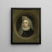 Portrait von Josnia Parduyn 1642-1718 zweite Ehefrau von Aernout van Citters - Godfried Schalcken — gerahmtes Bild an der Wand