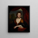 Portrait einer unbekannten Frau - Godfried Schalcken — gerahmtes Bild an der Wand