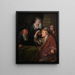L'examen médical - Godfried Schalcken — gerahmtes Bild an der Wand