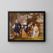 Eine Familiengruppe in der Nähe eines Brunnens - Gonzales Coques — gerahmtes Bild an der Wand