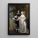 Portrait eines verheirateten Paares im Park - Gonzales Coques — gerahmtes Bild an der Wand