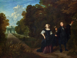 La Promenade - Gonzales Coques — Ansicht des Kunstwerks