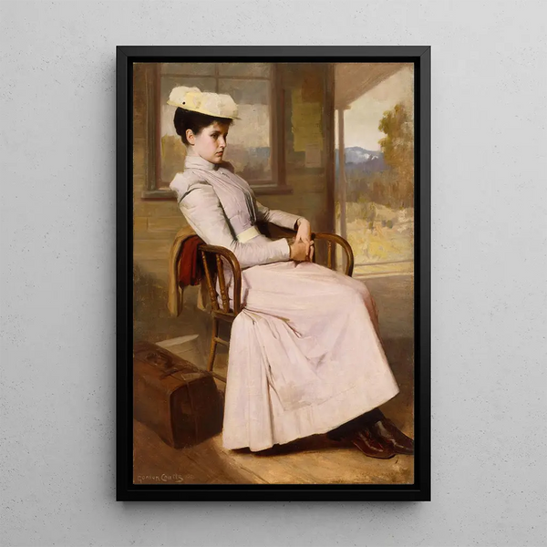 Wartezeit - Gordon Coutts — gerahmtes Bild an der Wand