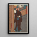 Mimasu Daigoro IV in Yamada Takakage aus der Serie Ein Mutgeschichte am Iga-Hals - Gosotei Hirosada — gerahmtes Bild an der Wand