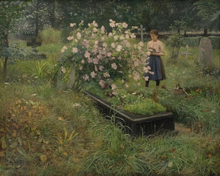 Szenen eines Friedhofs - Gottfrid Kallstenius — Ansicht des Kunstwerks