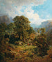 Ein Landschaft in das Tal von Fassa, Südtirol - Gottfried Seelos — Ansicht des Kunstwerks