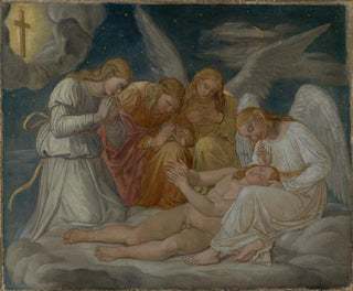 Gottlieb Schick - Christus erblickt im Traum das Kreuz.webp