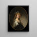 Eine junge Frau als Schäferin – Govert Flinck — gerahmter Kunstdruck an der Wand