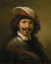 Ein junger Mann mit Halskrause und Federhut - Govert Flinck — Ansicht des Kunstwerks