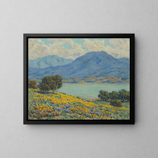 Landschaft - Granville Redmond — gerahmtes Bild an der Wand