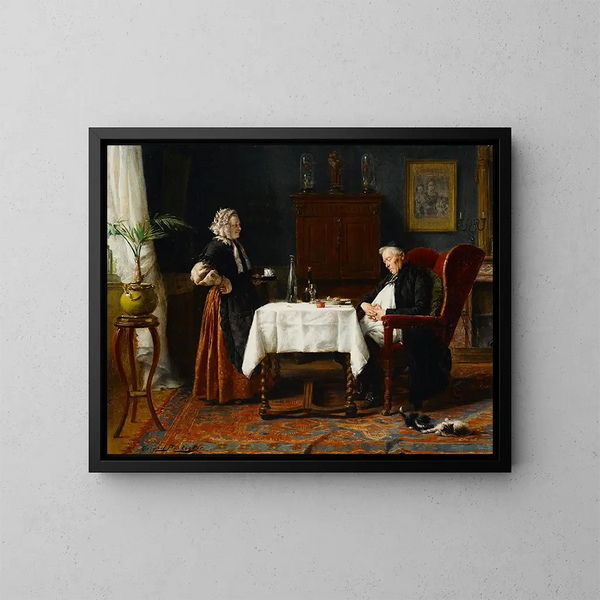 Ruhe - Gérard Portielje — gerahmtes Bild an der Wand