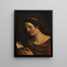 Junge Frau liest - Guercino — gerahmtes Bild an der Wand